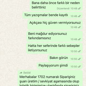 Reydeko Halı'dan Sipariş Sonrası Yaşanan Sorunlar