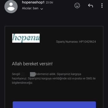 Hopena Shop'tan Sipariş Gecikmesi Ve İletişim Sorunları