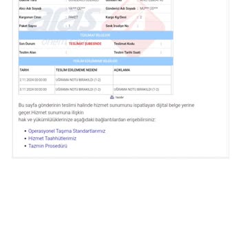 Aras Kargo'da Yapay Zeka Sistemiyle Sorunlar