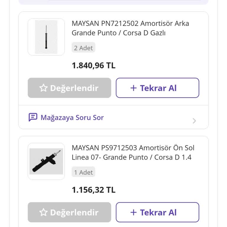 Maysan Mando Amortisörleri: Kısa Sürede Hayal Kırıklığı