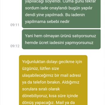 Mühle Türkiye'den Stok Sorunu Ve Geciken İade Süreci