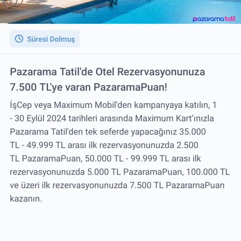 MaxiPuan Kampanyasında Yaşanan Sorun