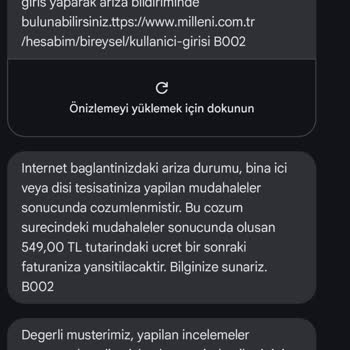 Millenicom'un Haksız Servis Ücreti Şoku