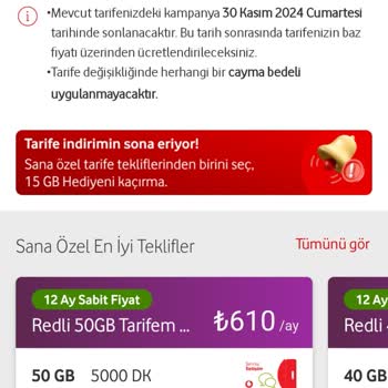 Vodafone'dan Yüksek Fiyatlı Tarifeler Ve Müşteri Mağduriyeti