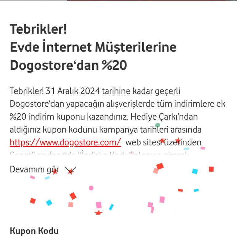 Vodafone Çark'ta Tekrar Eden Hediyelerden Bıktım