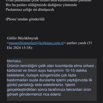 Paslanan Çaydanlık Ve İade Sorunu