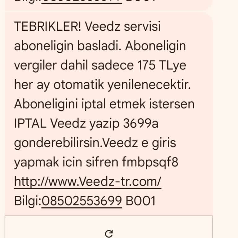 İzinsiz Başlatılan Abonelik Ve Acil İptal Talebi