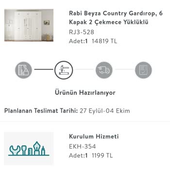 Vivense'den Sipariş Edilen Gardırop Teslim Edilmedi Ve İade Süreci Aksadı