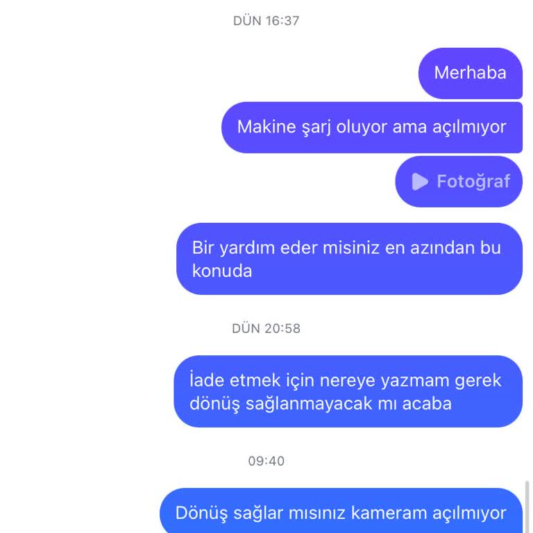 Ürün Açılmıyor Ve İletişim Sağlanamıyor