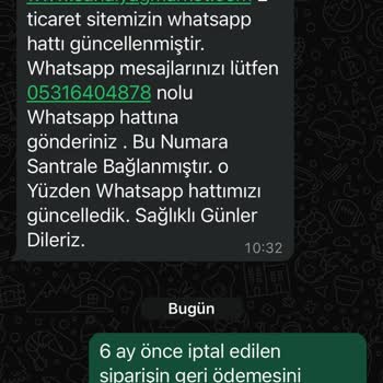 Sipariş Teslim Edilmedi Ve Ücret İadesi Yapılmadı