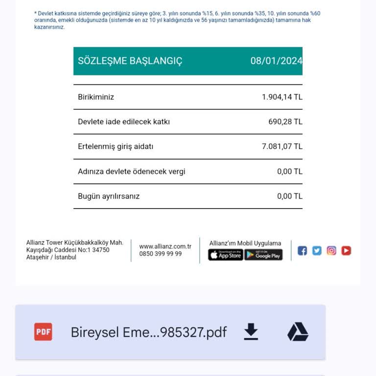 BES Sözleşmesi İptali Ve Para İadesi Talebi