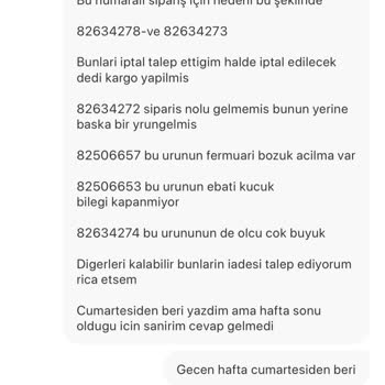 Gardırop Premium'da İade Ve Yanlış Ürün Sorunu