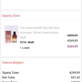 Tudors'dan Sipariş Edilen Parfümün Teslim Edilmemesi