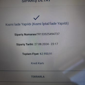 Eksik İade Ve Yanıltıcı Müşteri Hizmetleri Sorunu