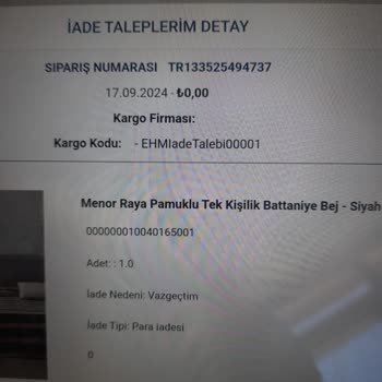 Eksik İade Ve Yanıltıcı Müşteri Hizmetleri Sorunu