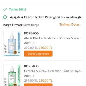 Eksik Gönderilen Serum Siparişi Mağduriyeti