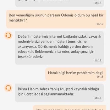Yanlış Adres Girişi Nedeniyle İptal Edilen Siparişin İade Sorunu