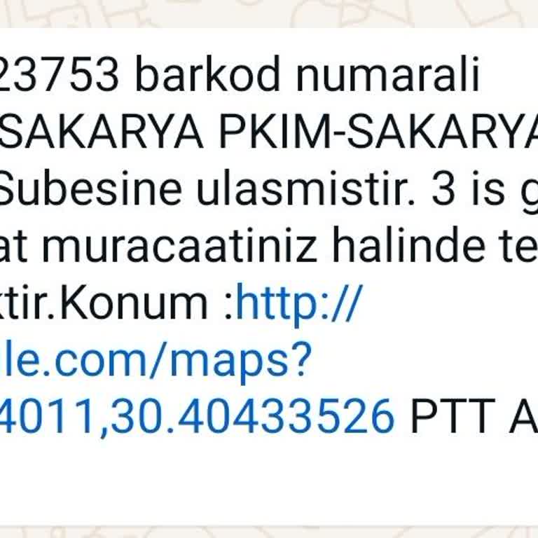 PTT Kargo İle Yaşadığım Teslimat Sorunu