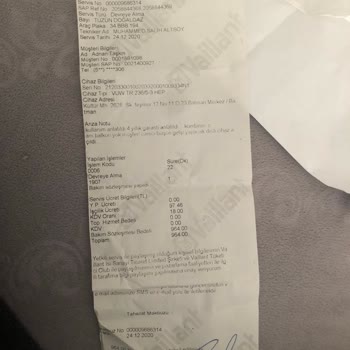 Vaillant Kombi: Sürekli Arıza Ve Yetersiz Müşteri Hizmetleri