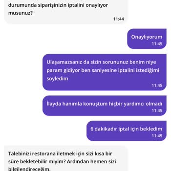 Getir'de Yanlış Sipariş İptalinde Yaşanan Sorunlar