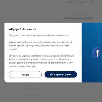 Yan Binada 85 Mbps, Benim Adresimde Hizmet Yok!