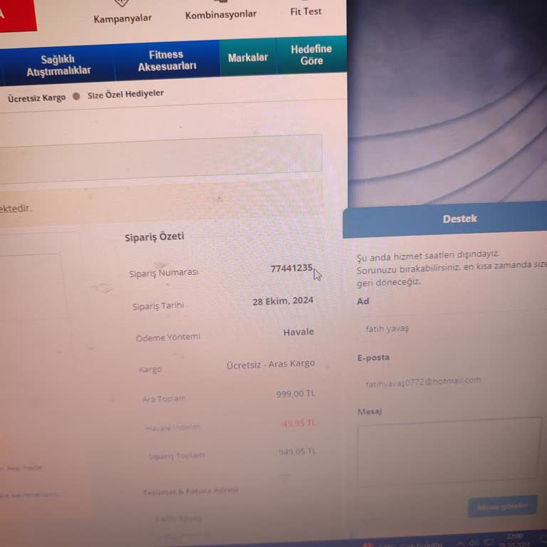 Geciken Teslimat Ve Müşteri Hizmetleri Sorunu