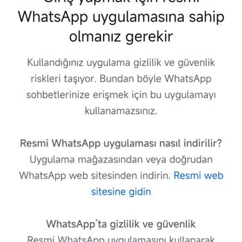 WhatsApp Giriş Sorunu Ve Spam Uyarısı
