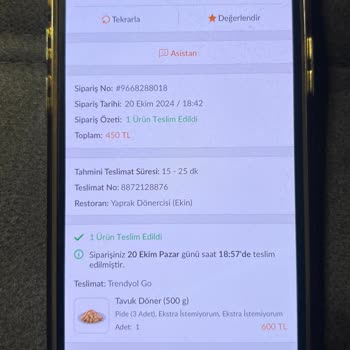 Trendyol GO'da Yanlış Sipariş Ve İade Sorunu