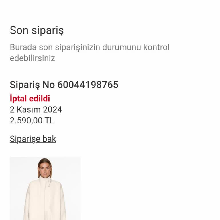 İptal Edilen Siparişin Para İadesi Sorunu