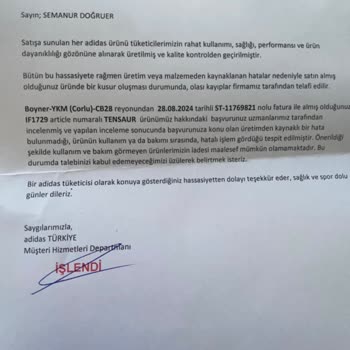 Adidas Ayakkabının Kalitesi Ve Müşteri Hizmeti Sorunu