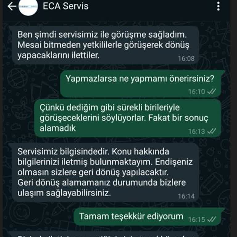 ECA Serel Ürün Değişim Sürecinde Müşteri Hizmetleri Sorunu