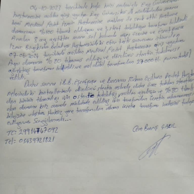 Haksız Ücret Tahsilatı: Kalp Krizi Şüphesiyle Acil Servis Deneyimi