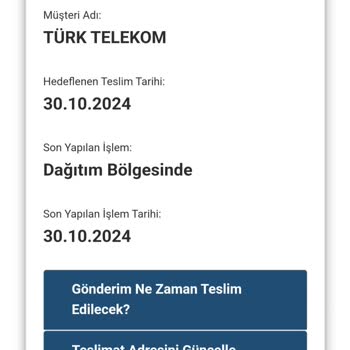 Teslimat Gecikmesi Ve İletişim Sorunları