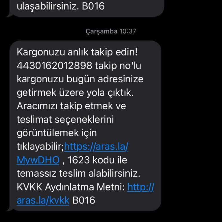 Aras Kargo İle Teslimat Sorunu Ve Gümrük Ücreti Mağduriyeti
