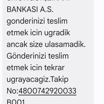 Banka Kartımın Teslimatında Yaşanan Sorun Ve İletişimsizlik