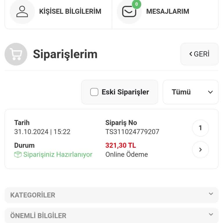 Sipariş Gecikmesi Ve Yetersiz Destek