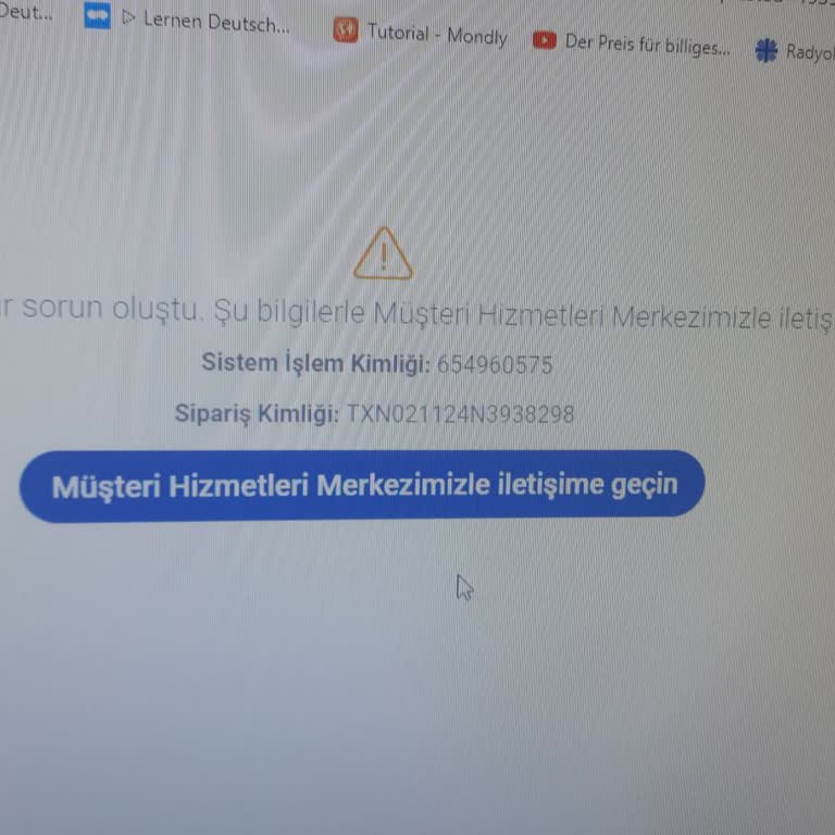 Sunexpress'ten Bilet Alırken Karşılaşılan Hata