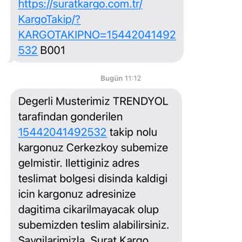 Sürat Kargo'nun Teslimat Sorunu Ve Yaşlı Müşteri Mağduriyeti