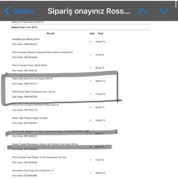 Rossmann'dan Eksik Ürün Ve İade Sorunu