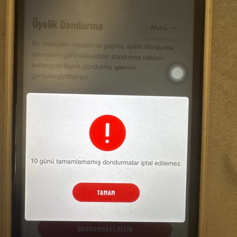 Macfit Üyelik Dondurma Sürecindeki Esneklik Sorunu