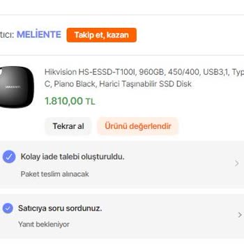 Hepsiburada'dan Yanlış Ürün Gönderimi Ve Çözüm Eksikliği