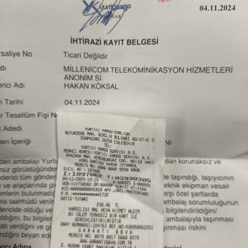 Millenicom Modem İadesi Ve Ekstra Kargo Ücreti Sorunu
