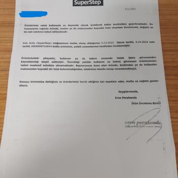 Ürün Kalitesizliği Ve Firma İlgisizliği