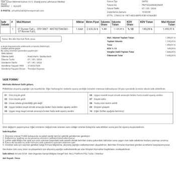 Puma Türkiye'den Alınan Ayakkabının Değişim Sürecindeki Sorunlar