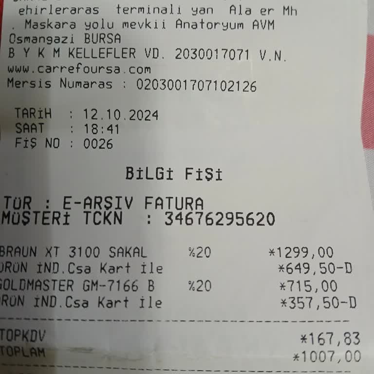 Deformeli Tıraş Makinesi İadesinde Carrefour Engeli