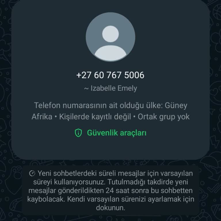 Güney Afrika'dan Gelen Gizemli Mesaj Ve Güvenlik Endişesi