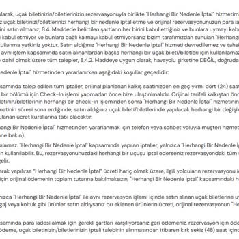 Flex Bilet Değişiminde Haksız Ücret Ve Agresif Müşteri Hizmetleri