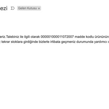 Kırılan Shaker Parçası İçin Yetersiz Müşteri Hizmeti