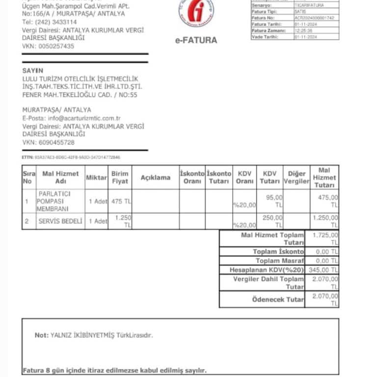 Öztiryakiler Servis Ücretleri Ve Yanıltıcı Bilgiler