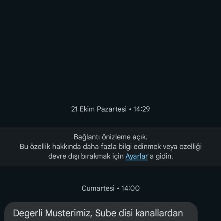 Bankadan Gelen Anlamsız Kısıtlama SMS'i Ve Çözüm Bulamama